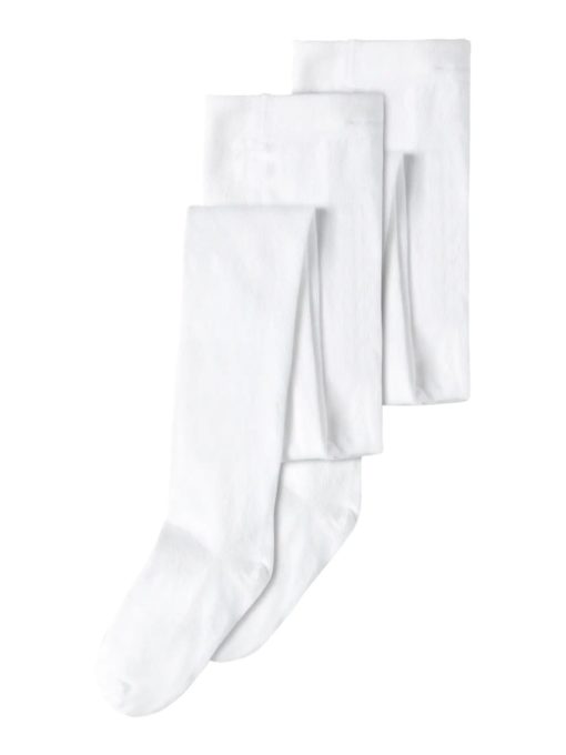 Pantyhose 2pk, solid Brigth white
