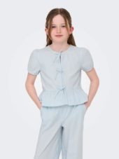 Clara life Bow shirt, Ballad Blue