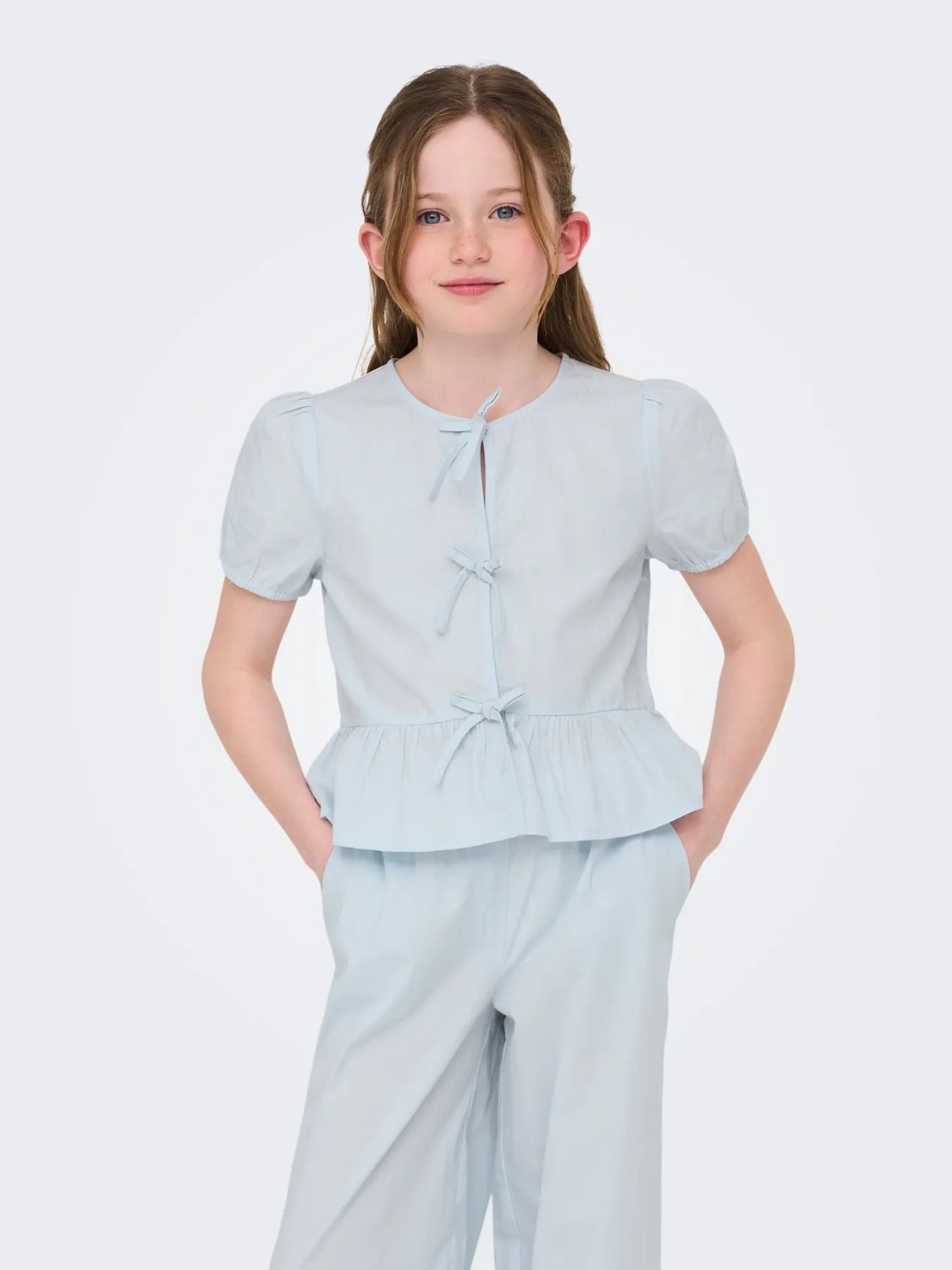 Clara life Bow shirt, Ballad Blue