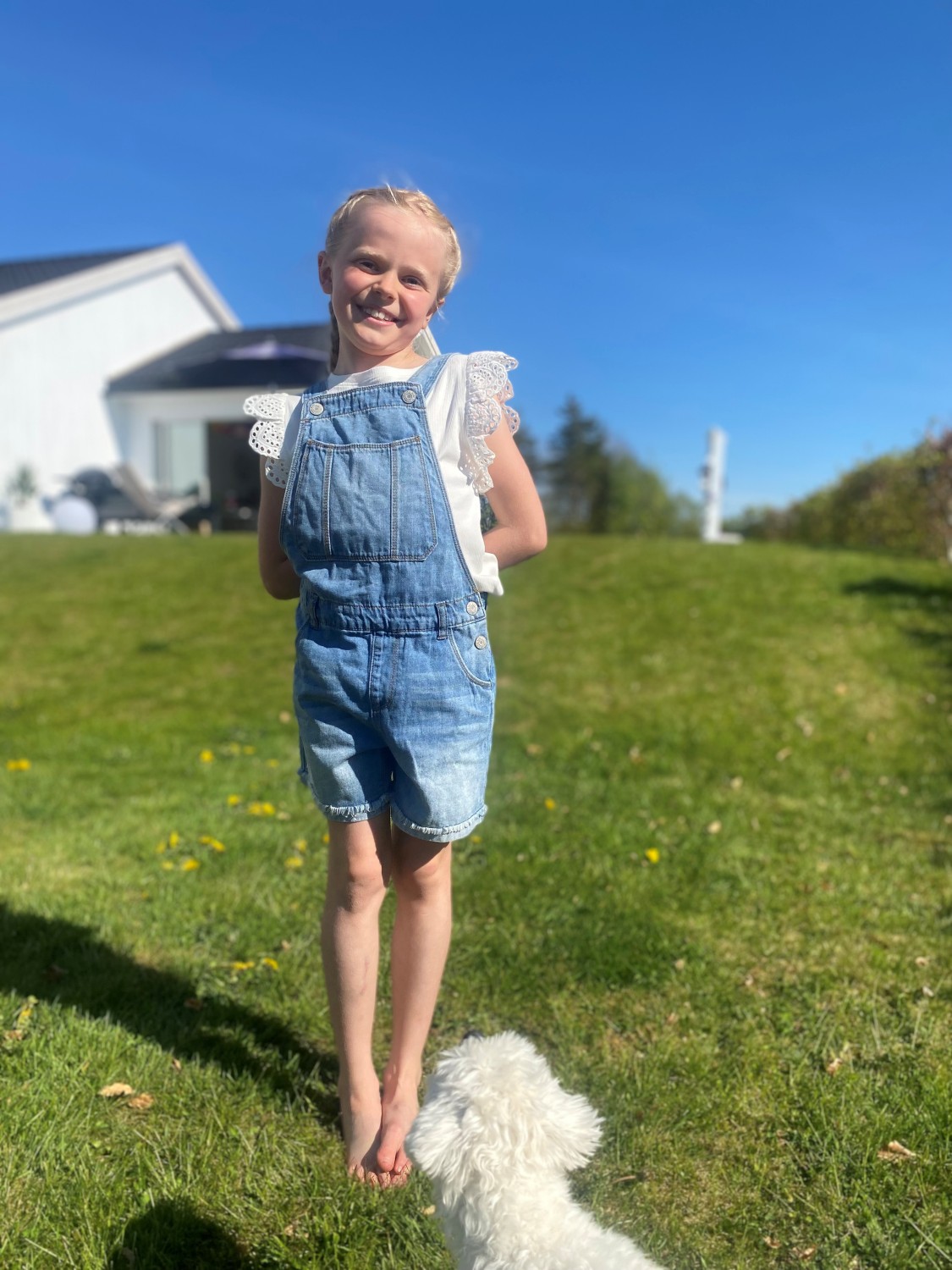 Nora dnm shorts overall, Ligth blue