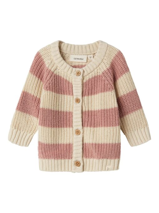 Emlen knit cardigan, Misty rose