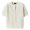 Kave ss knit card, Antique White