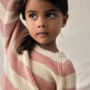 Emlen knit stripe lil, Turteldove Stripes