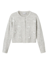Karin ls knit card, Light Grey Melange