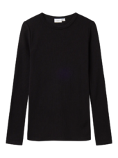 Wax wool rib, Black
