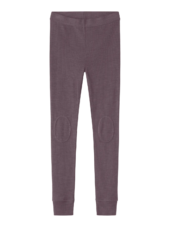 Wax wool rib leggings, Sparrow
