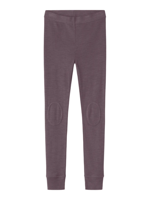 Wax wool rib leggings, Sparrow