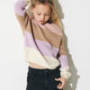 Sandy stripe knit, Sepia Rose/Toasted Coconut