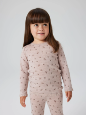 Wang wool top, Shadow Gray/Small Flowers