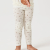 Wang wool leggings, Snow White/Small Flowers
