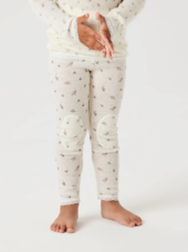 Wang wool leggings, Snow White/Small Flowers