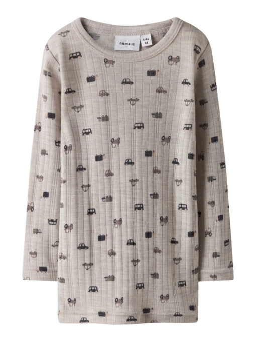 Wang wool top, Nacreous Cloud/Small Cars