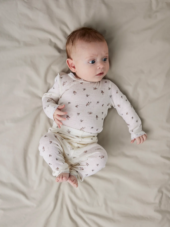 Wang wool leggings, Snow White/Small Flowers