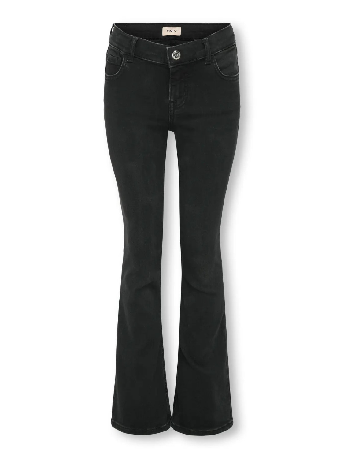 Blush Mid Flared, Washed black