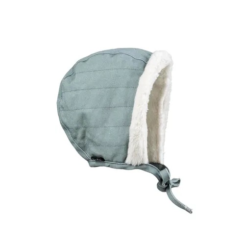 Winter bonnet, Pebble green