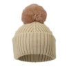 Wool Beanie, Pure Khaki