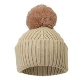 Wool Beanie, Pure Khaki