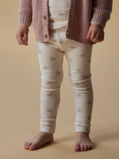 Gavo slim legging, Pastel Parchment Swan