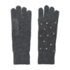 Chyna knit soft gloves, Dark grey