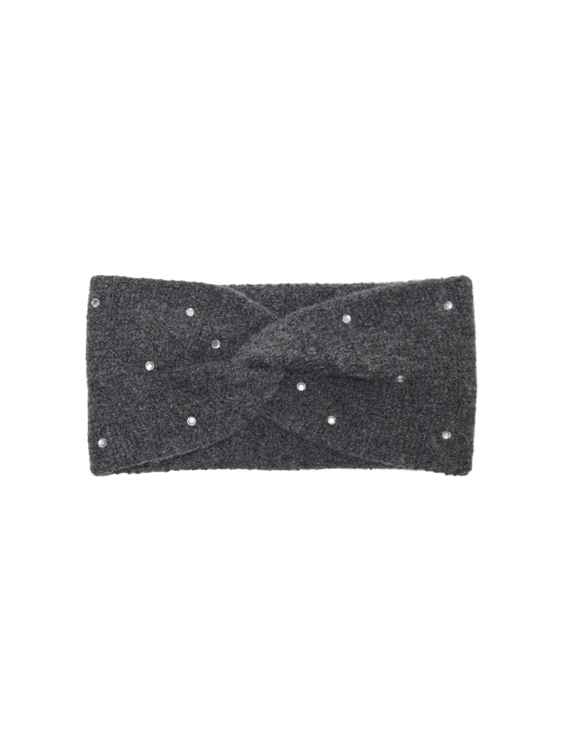 Chyna knit soft headband, Dark Grey