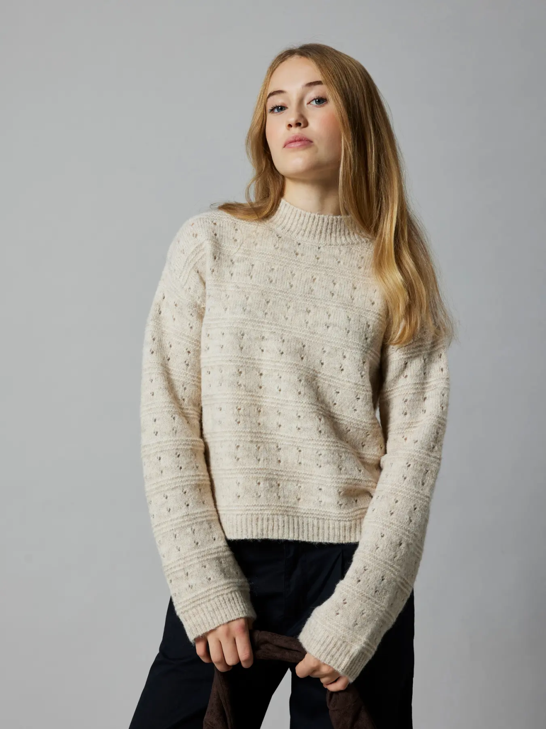 Namely short turtle knit, Oatmeal