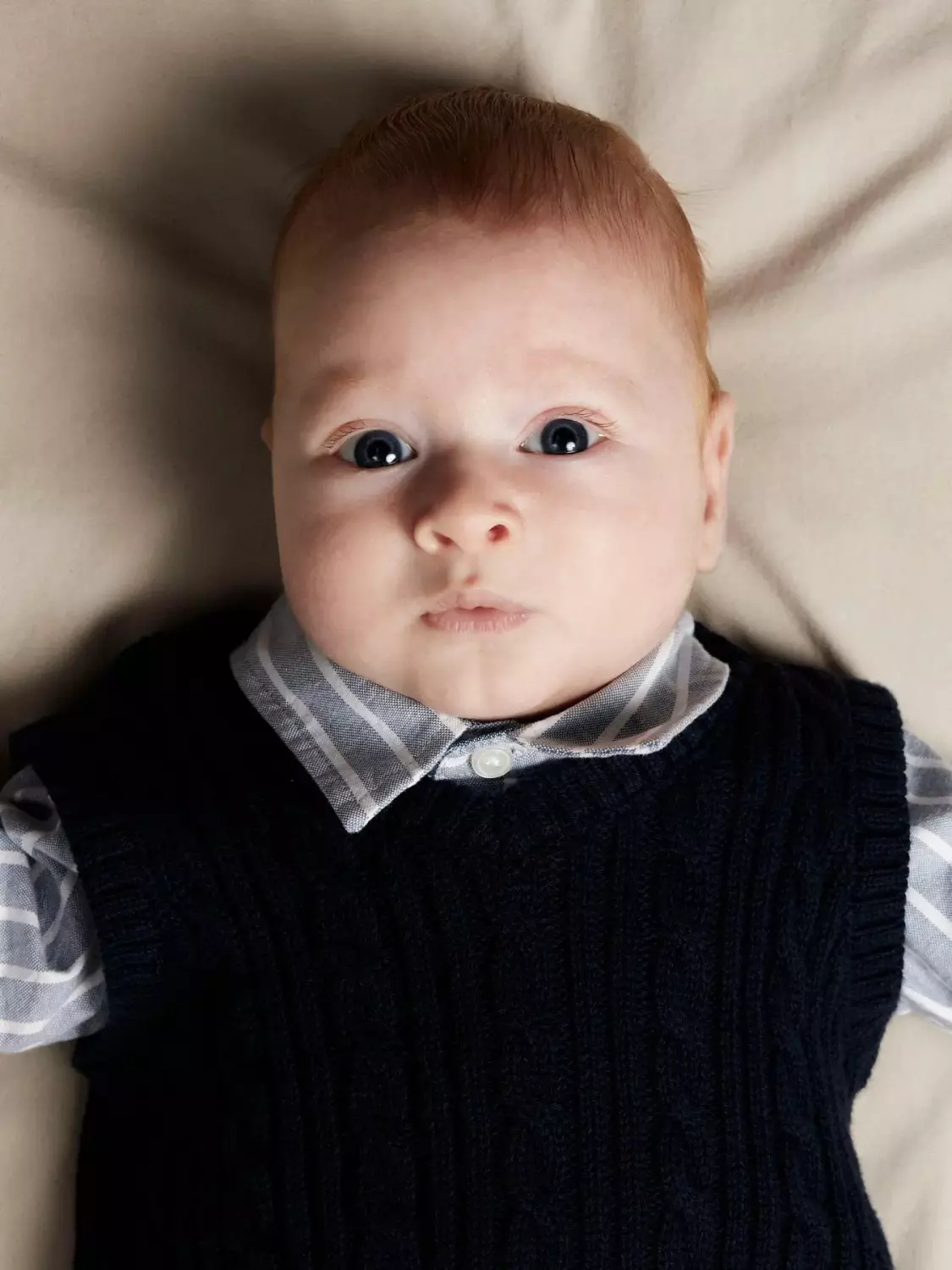 Roman knit slipover, Navy Blazer