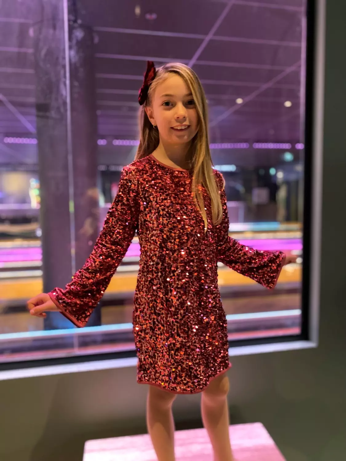 Confidence seq dress, Rose Wine