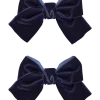 Relvet 2P hairclips, Beacon Blue