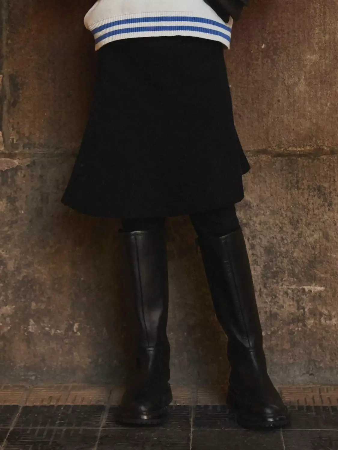 Nilla knit shirt, Black