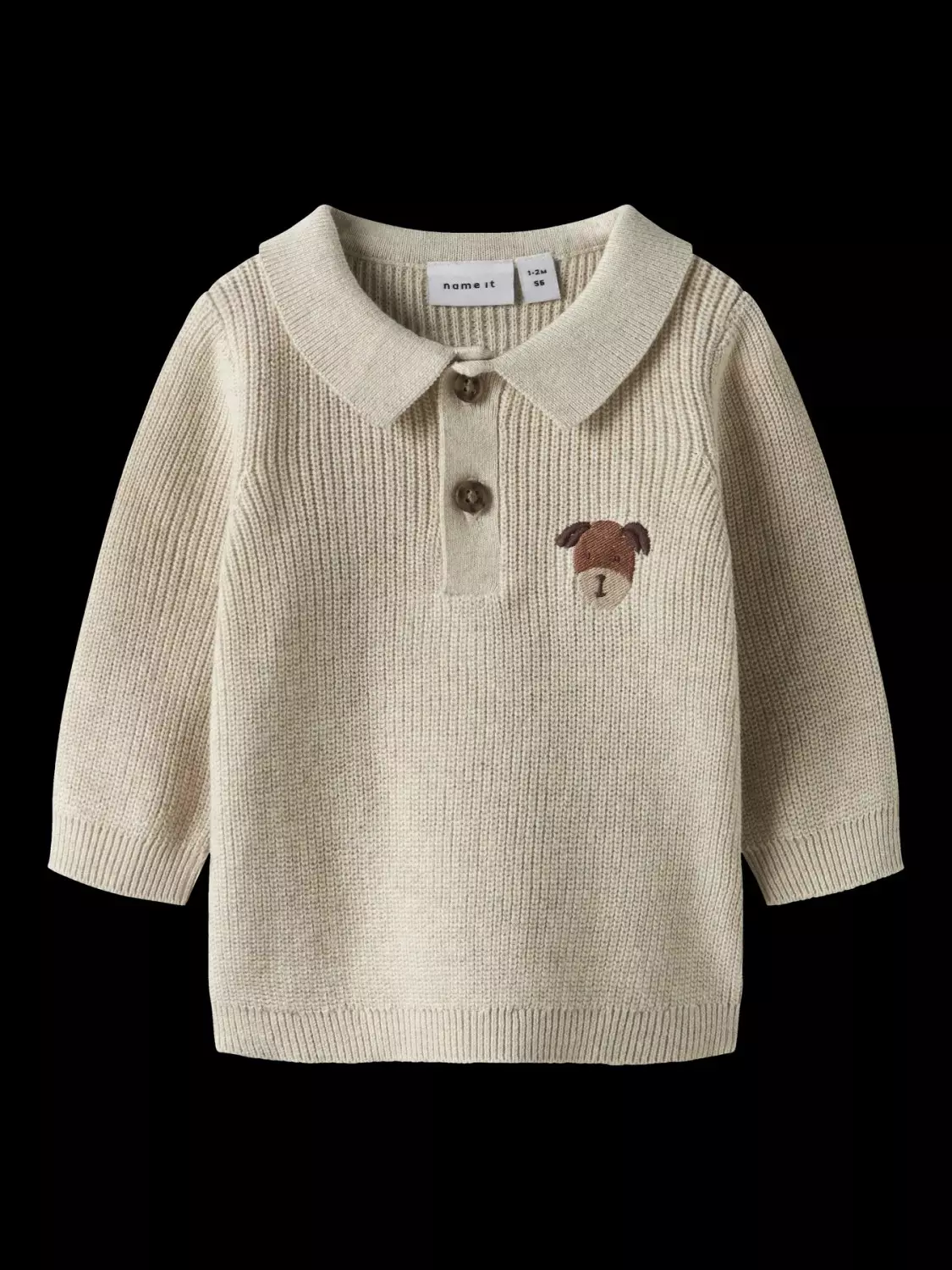 NBMtant knit polo,Peyote Melange