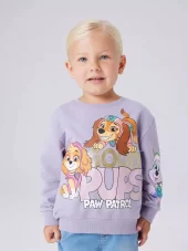 NMFjara Pawpatrol sweat, Lavender gray