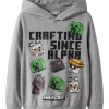 Jet Minecraft sweat, Grey Melange