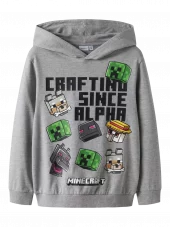 Jet Minecraft sweat, Grey Melange