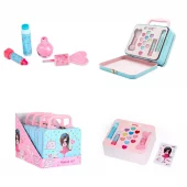 Make up set i metallkoffert