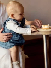 NBFfiona frill denim, Medium blue