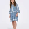 Alberte life 3/4 dress, Coronet Blue