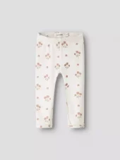 NBFlayo slim leggings, Coconut milk/Flower