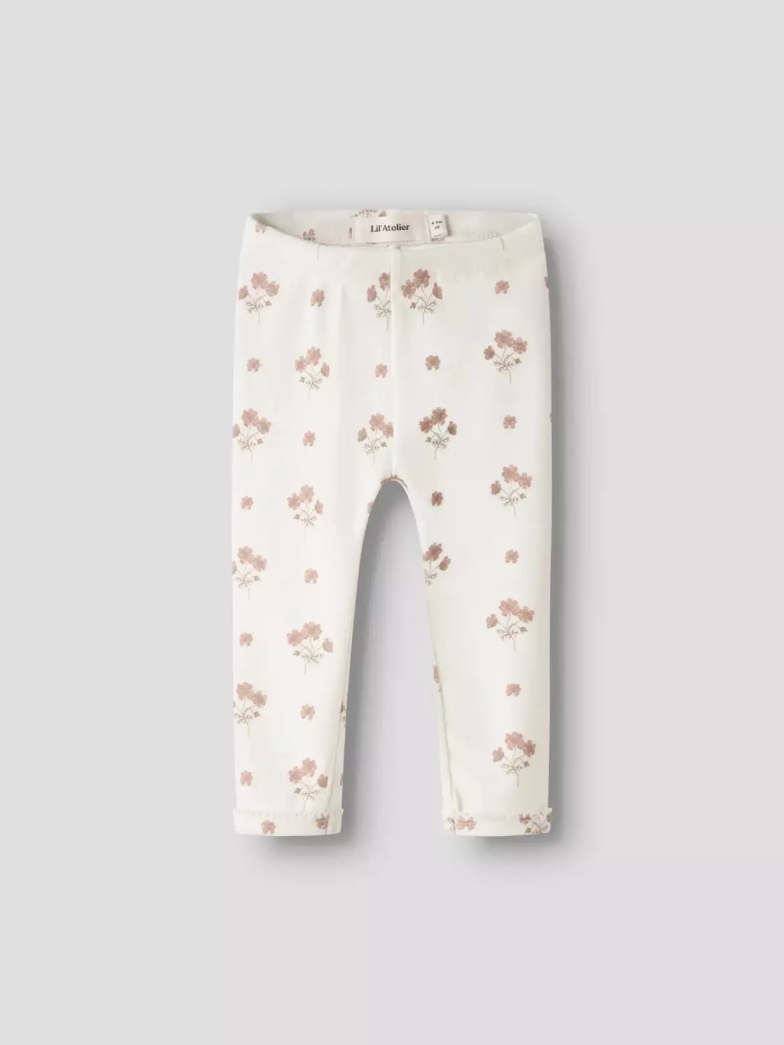 NBFlayo slim leggings, Coconut milk/Flower