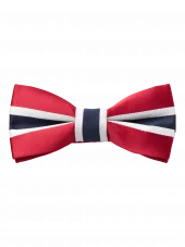 NMMdubble bowtie, Rio Red stripes