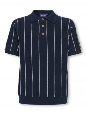 OSJsaim stripe polo, Dark Sapphire