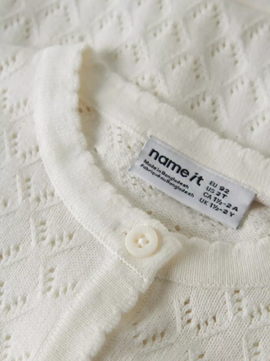 NMFdesina short knit, Cloud dancer