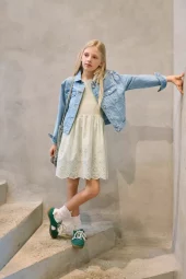 KOGbondi strap dress, Cloud Dancer