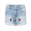 KOGrobyn berry dnm shorts, Light Blue Denim