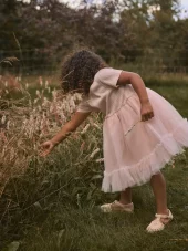NMFfanella tulle dress, Peach whip