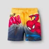 NMMalte spider swimshorts, Orange Pop