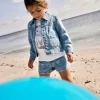 NMFrose denim shorts, Ligth blue anglaise