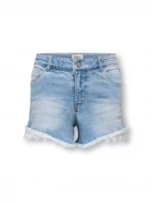 KOGrobyn lace shorts, Blue denim