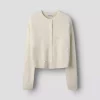 NKFkarin knit cardigan, Antique white