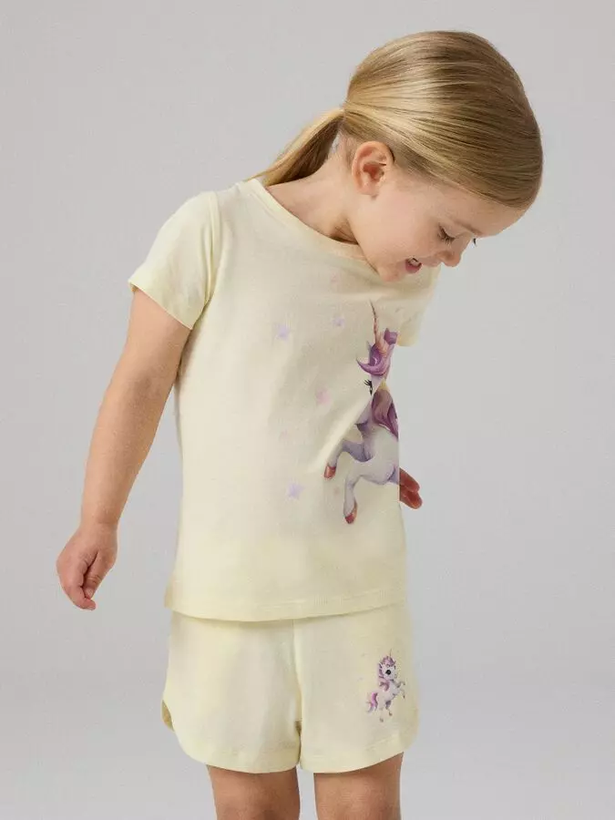 NMFhelgas shorts set, Pear Sorbet
