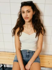 NLFseher short strap top, Ice Water